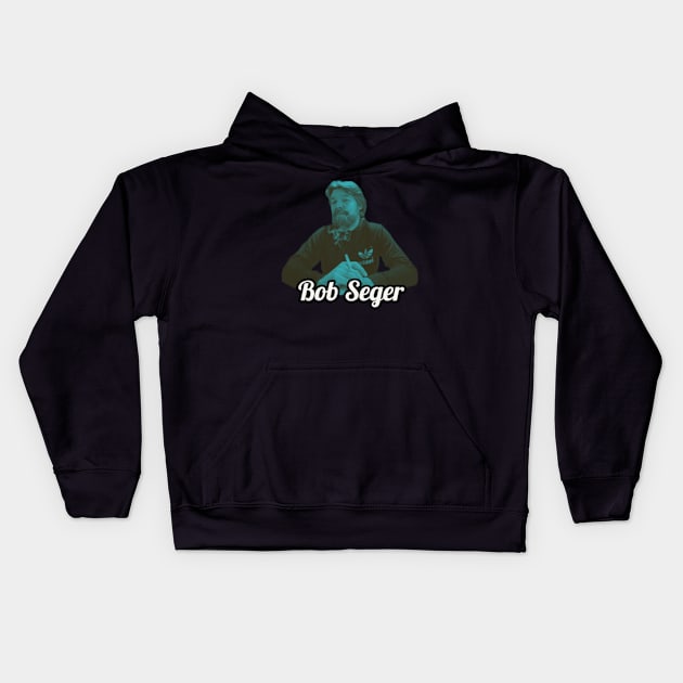 Retro Seger Kids Hoodie by Defective Cable 